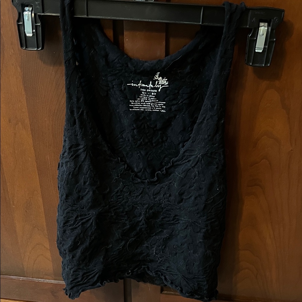 Free People Black Tank Top